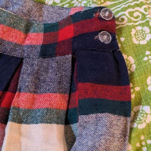 Vintage handmade wool plaid skirt - Picture 5 of 6